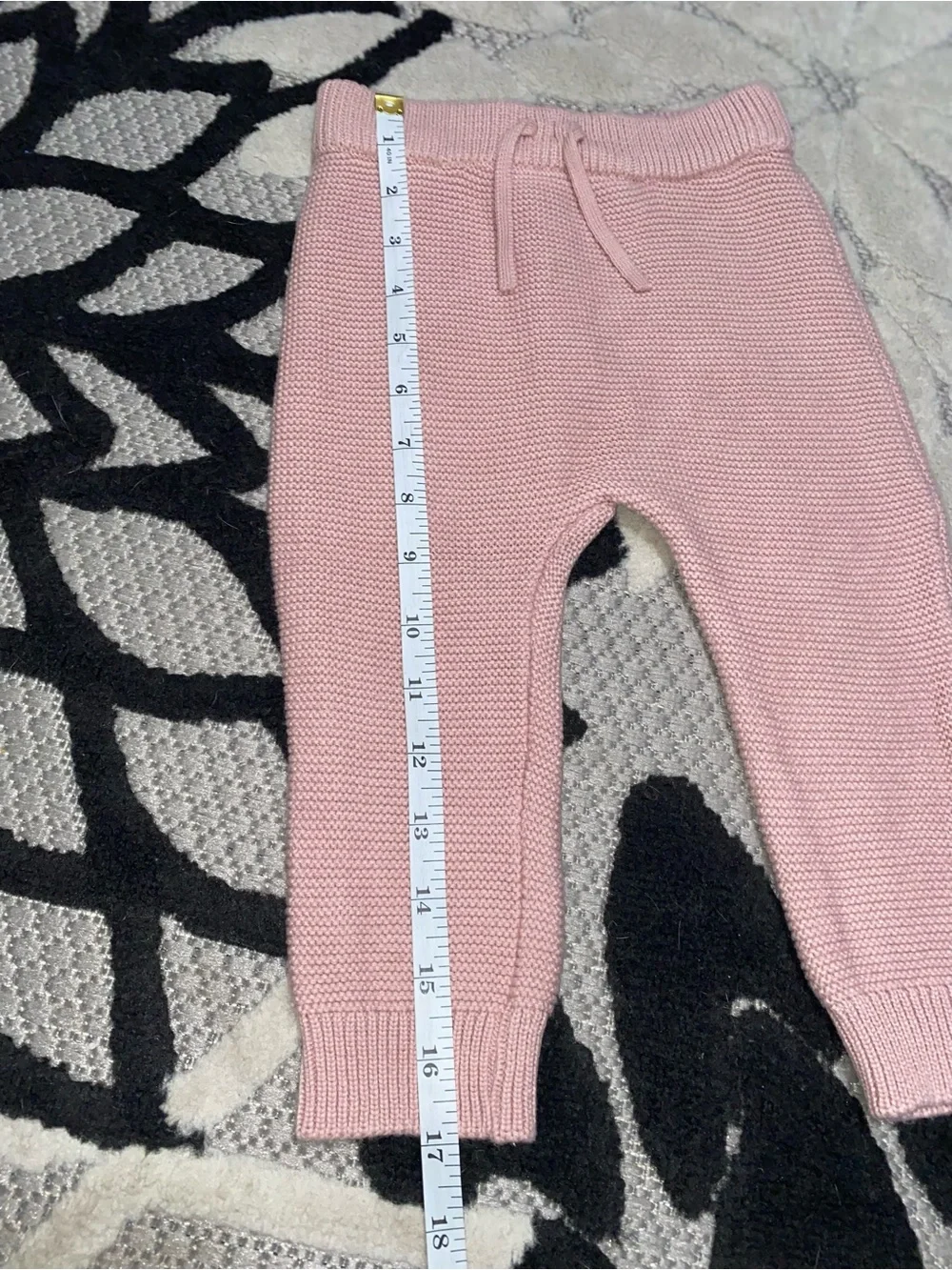 Carter’s Mauve Knit Baby Hoodie & Pants 12-18 Month